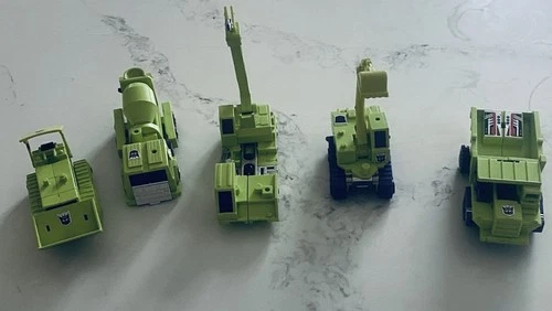 Vintage 1985 - Transformers Devastator - Toys Construction Trucks Incomplete Set