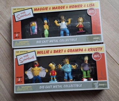 The Simpsons Die cast metal figurines serie 1 2 rocket USA - Photo 1/2