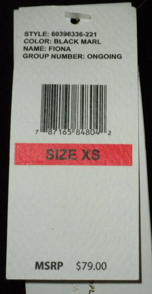 Sudadera con capucha para mujer Jessica Simpson Fiona negra jaspeada y rosa talla XS Foto 4 de 4