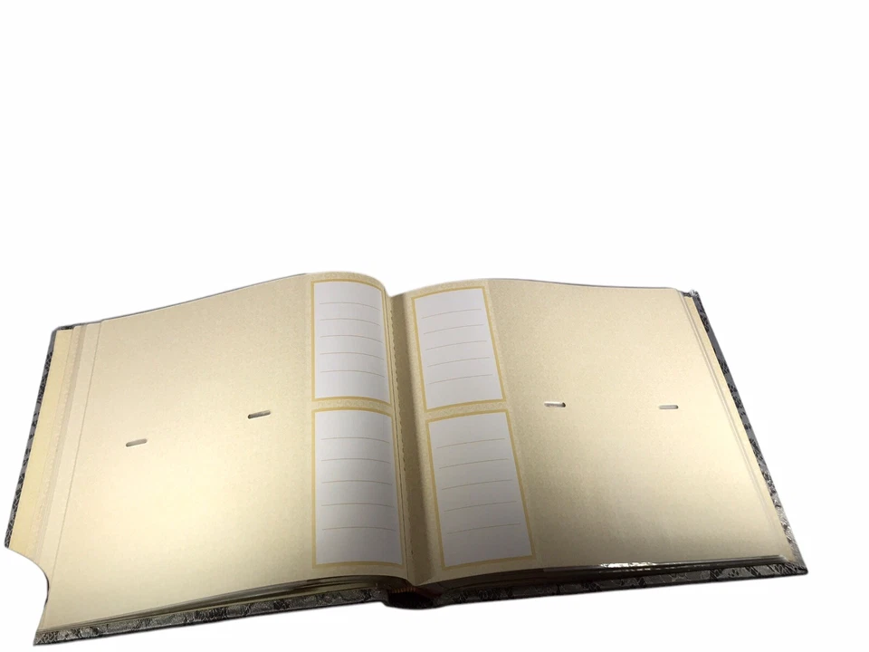MYX Photo Album 2 Pack 6" x 4" 35 pages Holds 140 Pictures Black Silver Lace - Image 4 of 4