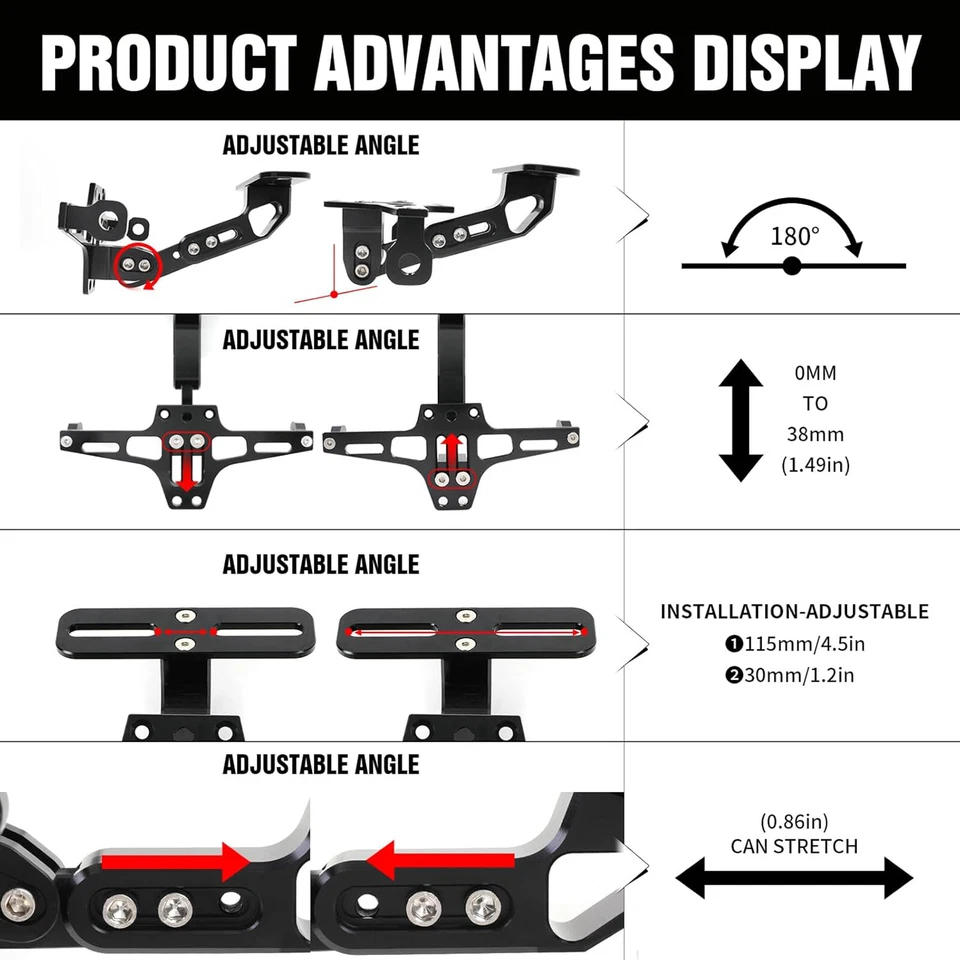 Kit eliminador de guardabarros con luz LED para Yamaha FZ1 FZ6 FZ07 FZ8 Foto 4 de 4