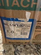 1050 Hitachi 12344 1-1/4 in Collated Nails with 1 in Steel Caps, for NV50AP3