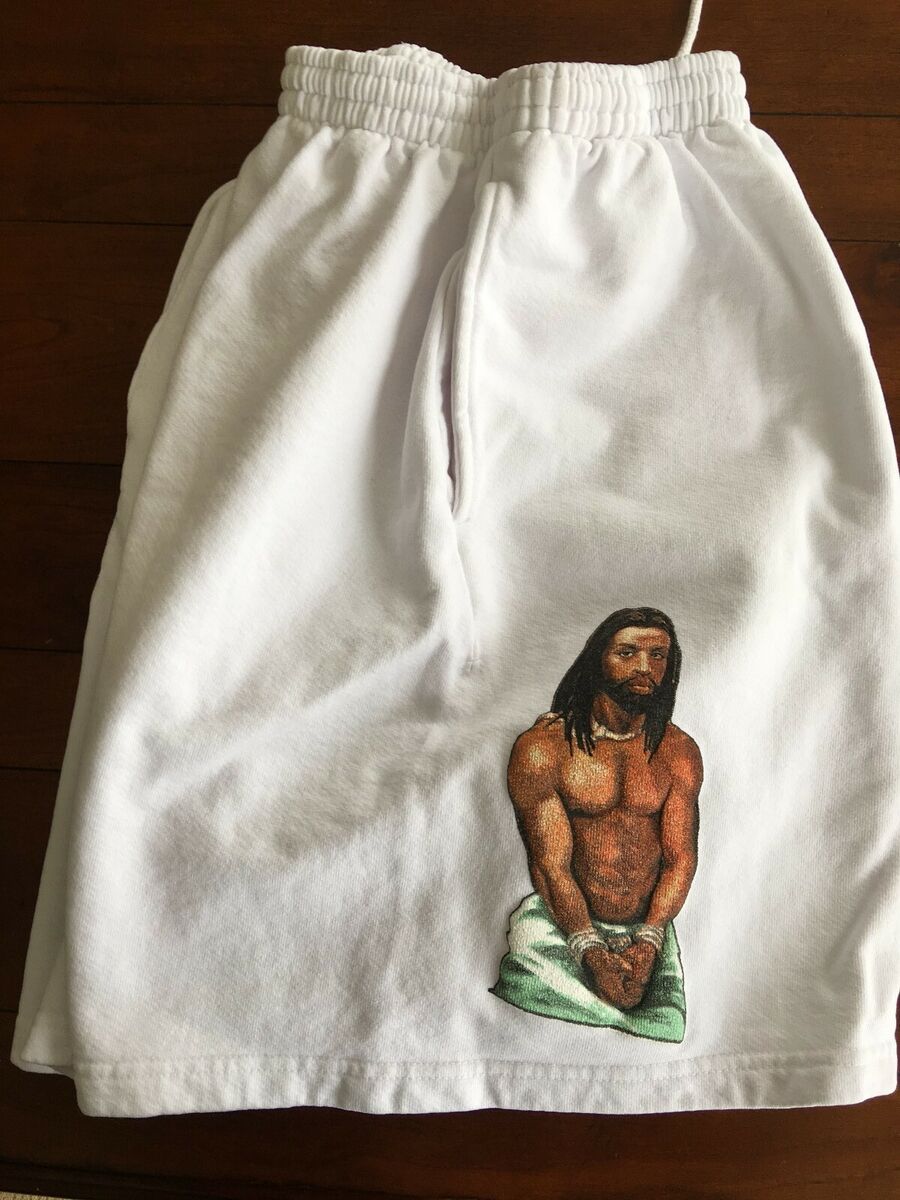 Jesus is King JIK Yeezy Season Shorts Kanye West White Jesus is King JIK Yeezy Season Shorts Kanye West White