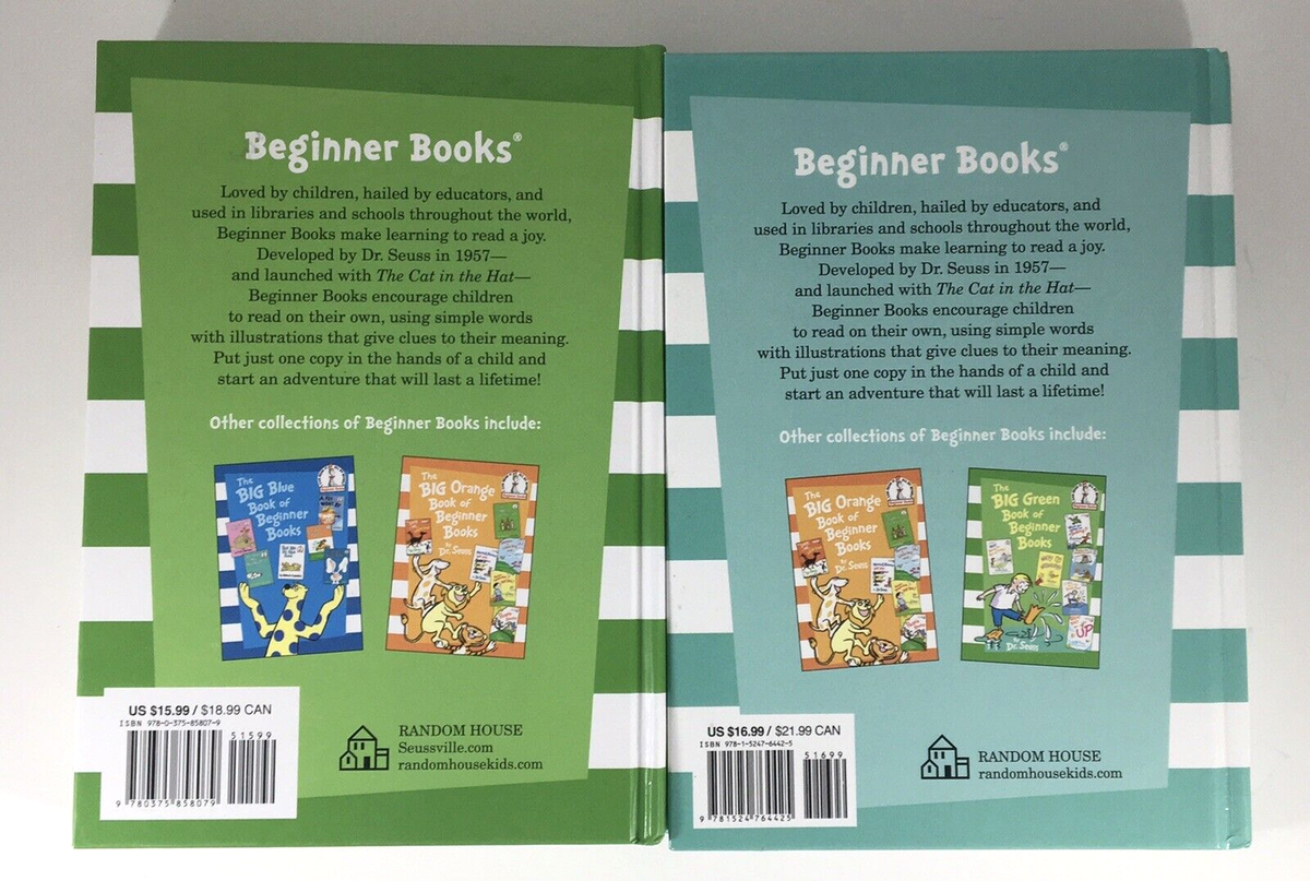 4pc Lot Dr Seuss Big Book of Beginner Books Hardcover HC