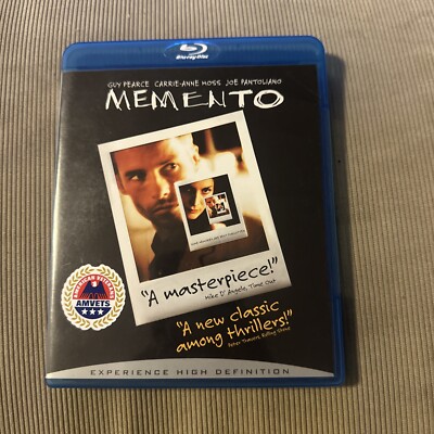 Memento Blu-Ray 2000 Christopher Nolan Guy Pearce Carrie-Anne Moss OOP