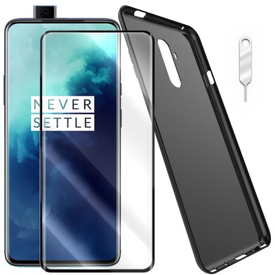 Dustproof Soft Slim TPU Case Anti-Strike Screen Protector Film for OnePlus 7 Pro