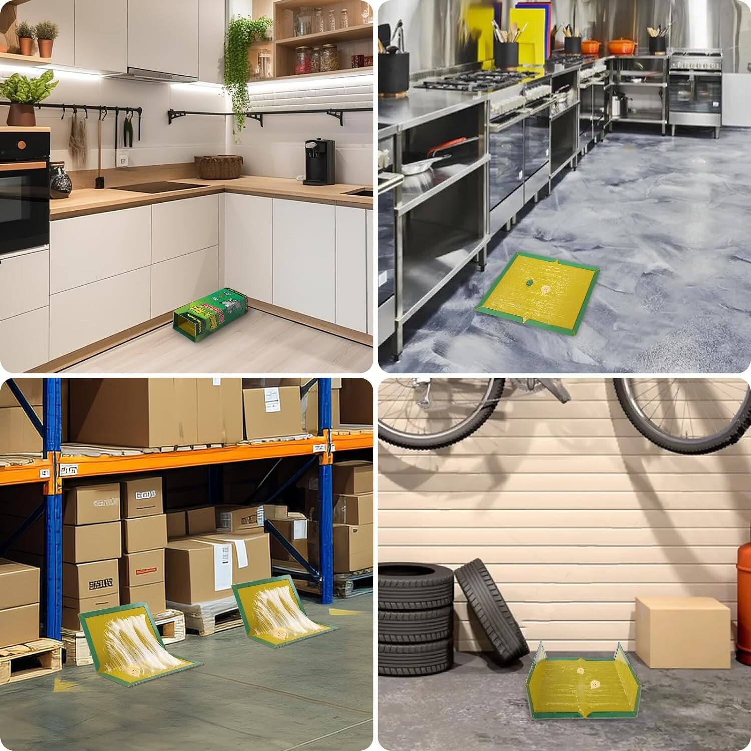 Pest Sticky Pad Traps Boards 8 Pack Extra Strong Glue Trap Pads for