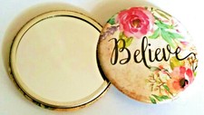 Hand Mini Small Pocket Round Cosmetic Makeup Compact Travel Portable Mirror