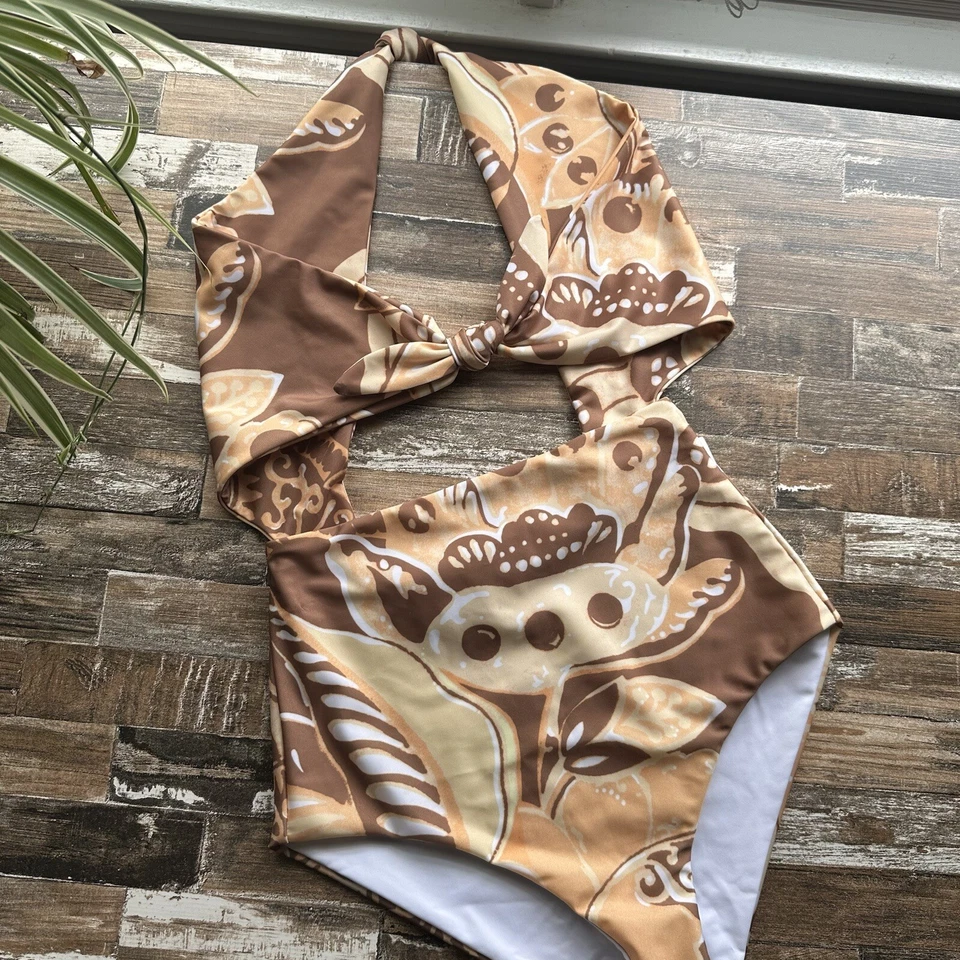 Maiô Mara Hoffman Maddy recortado peça única tamanho XS - Novo com etiquetas $275 - Imagem 2 de 4