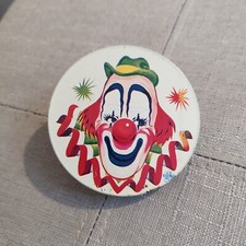 Vintage US Metal Toy Company Noise Maker Colorful Clown Awesome Graphics