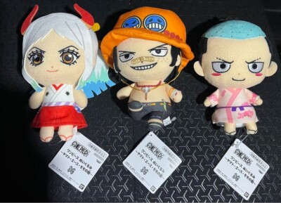 One Piece Plush Toy Yamato Ace Momonosuke set 13cm | eBay