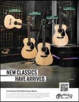 Martin Modern Deluxe Series 012-28 000-18 D-45 00-28 acoustic guitar ad print