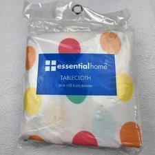 Essential Home Tablecloth From K-mart New In Package Egg Theme 60in Multicolor 