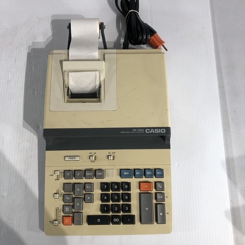 Vintage, Rare. Working - Casio DR-2260 2 Color Exchange Printing Calculator - Picture 3 of 6