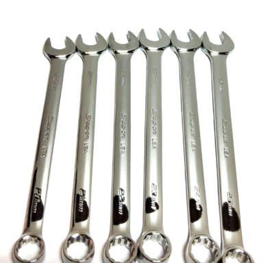 Snap-on 20 thru 25 mm 12-pt Box Flank Drive Plus Combo Wrench Set
