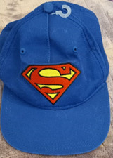 Youth Superman Baseball Hat Embroidered Patch Adjustable Fit