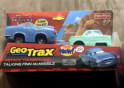 NEW Geotrax Disney Cars 2 Talking FINN McMissle & Petrov Trunkov
