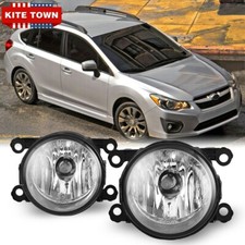 New Pair Of Clear Lens Bumper Fog Light Lamp Rh Lh For Subaru Impreza 2012-2018