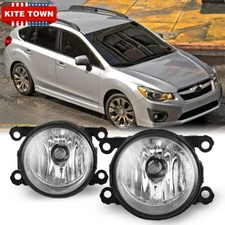 New Pair Of Clear Lens Bumper Fog Light Lamp RH LH For Subaru Impreza 2012-2018