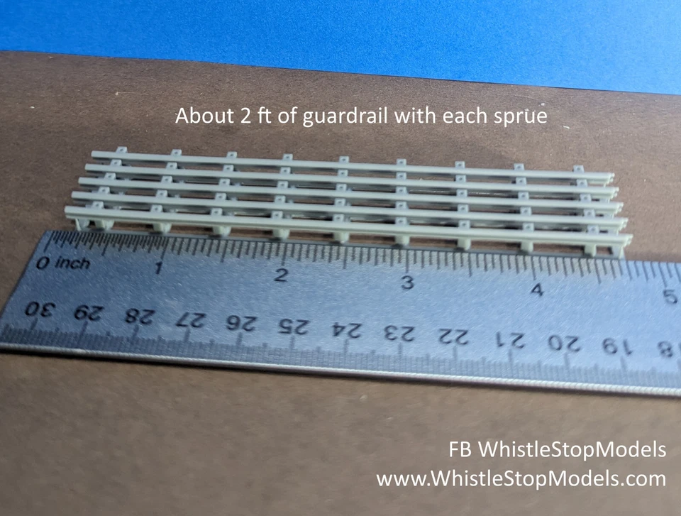Barandilla de carretera escala HO 25 pulgadas, fácil de instalar (nuevo diseño más largo) HO1013 Foto 3 de 4