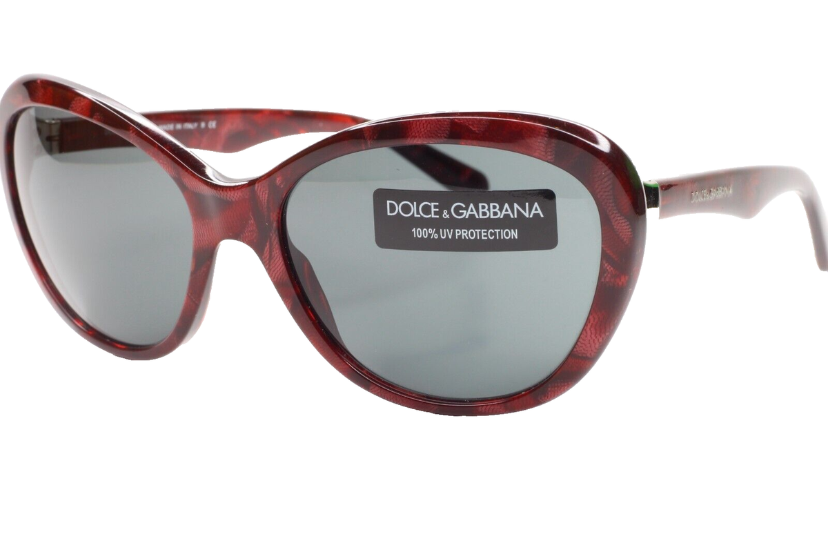 Dolce & Gabbana DG4150 Maroon Acetate Designer Luxury Italy NEW