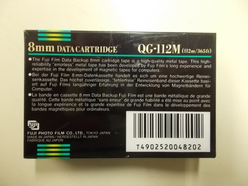 Fujifilm QG-112M D8 8mm Data Cartridge (2.5/5.0 GB), #K-33-11 - Bild 2 von 2