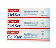 3x Colgate Gel-Kam Fluoride Treatment Gel Mint Flavor |4.3 Oz Tube| EXP 11/2026