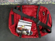 Osprey Transporter 30 Backwoods Red Duffle Sling Bag Pack Lightweight Travel
