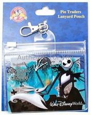 New Disney Parks Nightmare Before Christmas Jack  Zero Lanyard Pouch ID Holder