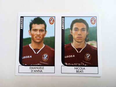 FIGURINE FOOTBALLERS PANINI 2005/06 AREZZO D'ANNA n 495 NEW WITH VELINA