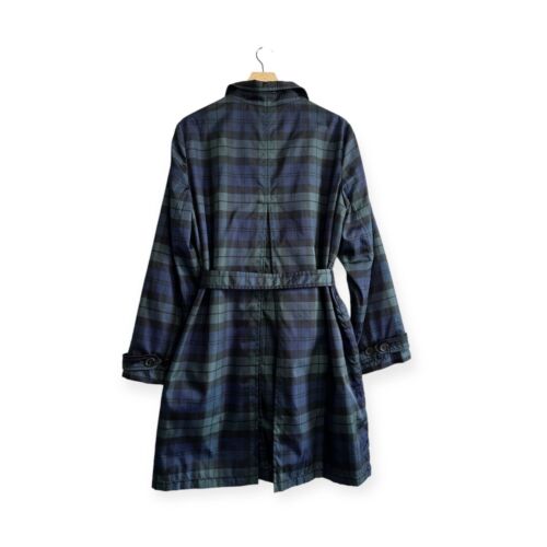 Prada trench monopetto nylon, taglia 46 Italia, plaid tartan - Foto 2 di 22