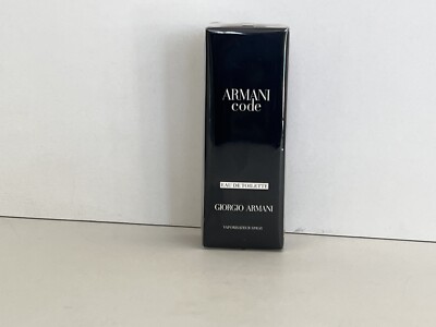 Giorgio Armani CODE Eau de Toilette Travel Spray 15ml 0.5 fl oz New Sealed Men's