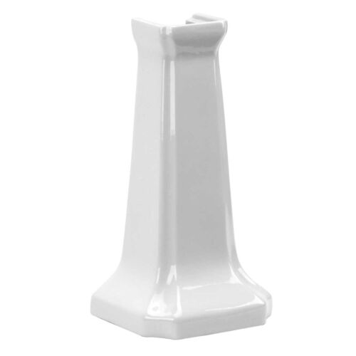 Bathroom Pedestal White Porcelain Pedestal Only | Renovator's Supply