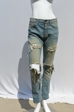 Yves Saint Laurent D02 M/SK-LW RIPPED jeans 31x31 skinny YSL pants denim jeans