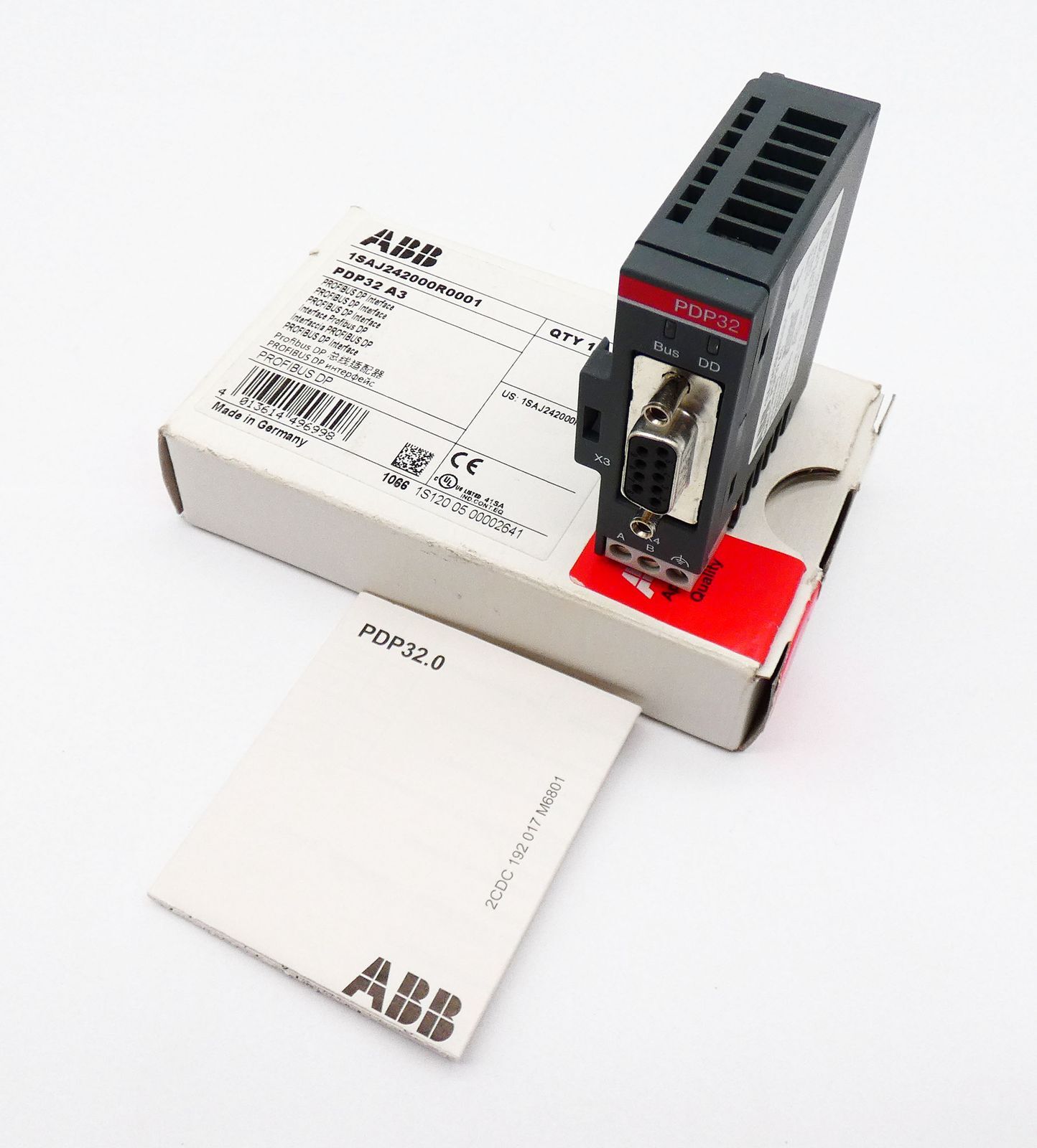 ABB PDP32 A3 1SAJ242000R0001 Profibus DP Interface -Unused/Original Packaging-