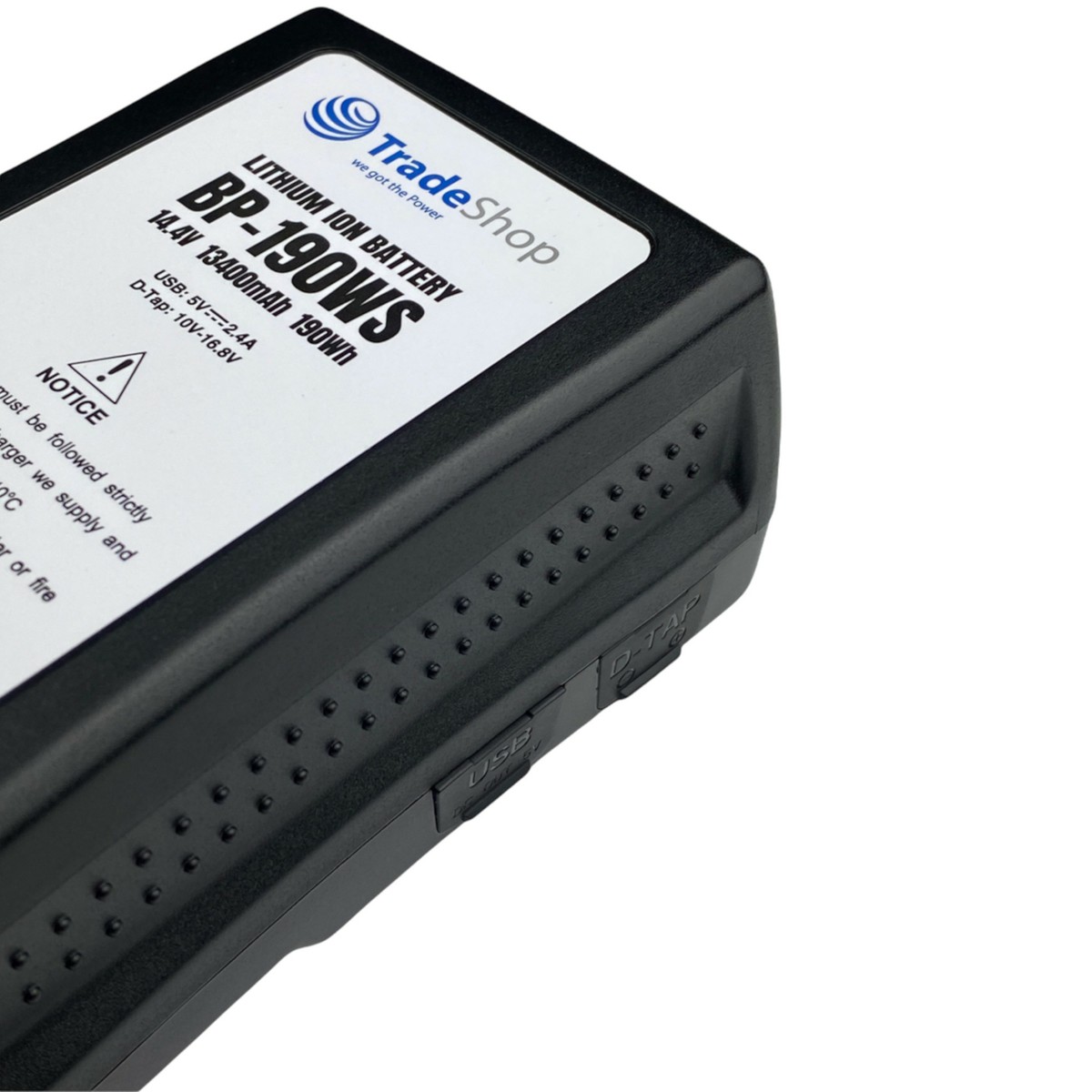 Trade-Shop V-Mount Akku 14,4V 6600mAh 95Wh – Mit D-Tap & USB Für Sony Kameras