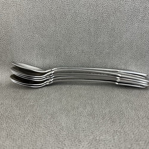 Set of 6 Iced Ice Tea Spoons Towle GERMANY HAMMERSMITH Hammered Stainless 18/8 - Picture 15 of 15