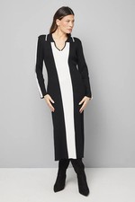 Wallis Mono Knitted Dress Womens Casual Dresses