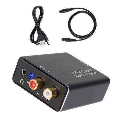 1 PC Optical Coaxial Toslink Digital To Analog 3.5mm Audio L/R Converter Adapter