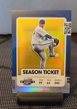 2021 Panini Contenders - Hyun-Jin Ryu #48 Optic Gold Ticket /10