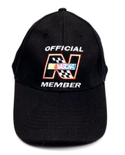 New Official Nascar Vip Member Dad Hat Baseball Cap Black Strapback Nwt