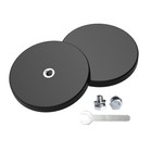 2 Pieces Strong Rubber Coated Mounting Magnets Anti-Scratch & Anti Corrosion,.