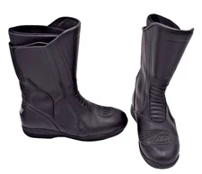 GAERNE Panorama Touring Black Leather Waterproof Motorcycle Boots Mens 9