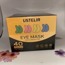 USTELIR Under Eye Patches, 40 Pairs Eye  Dark Circles, Puffy Eyes Expr. 04/2027