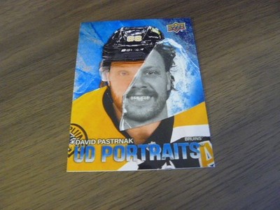 2025/26 upper deck   portraits speckle # p-44 david pastrnak