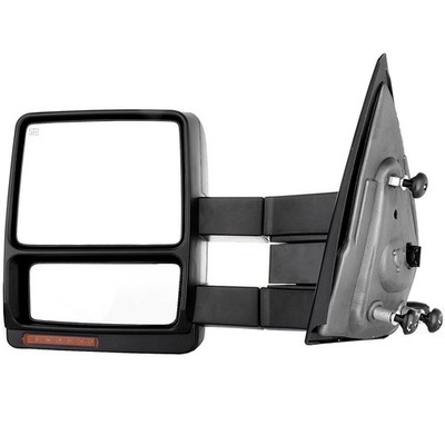 Driver Side Towing Mirror For 2007-2014 Ford F150 Power Heated Turn Signal Black