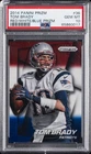 2014 PANINI PRIZM RED/WHITE/BLUE PRIZM #36 TOM BRADY PSA 10