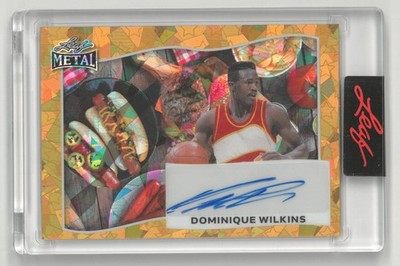 2025 Leaf Metal Independence Day DOMINIQUE WILKINS   Hot Dog Gold Auto 1/1