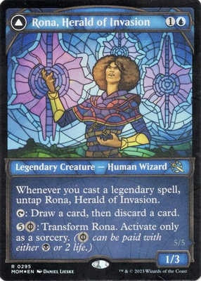 #ad MTG FOIL Rona Herald of Invasion Rona Tolarian Obliterator MOM Magic Card $3.99