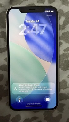 Apple iPhone 12 256GB White Unlocked   Clean IMEI   Good Condition  Ready to Use